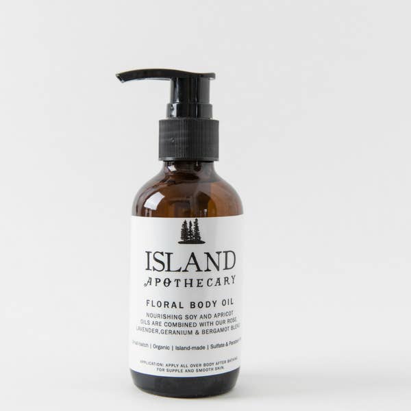 Floral Body Oil for wholesale by Island Apothecary