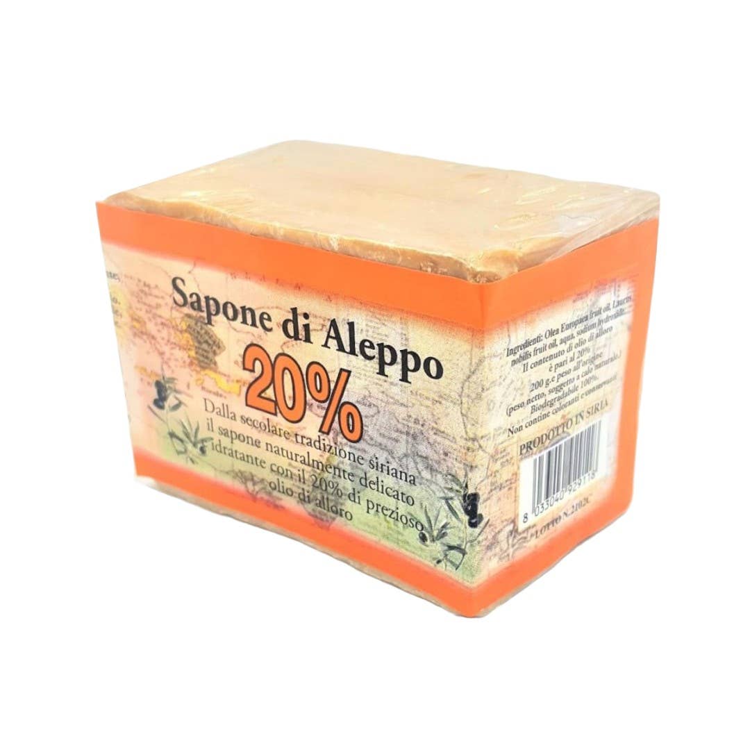 pirotta srl - Wholesale Zeepblok - D51 | Aleppo zeepblok met 20% laurierolie 200 g0