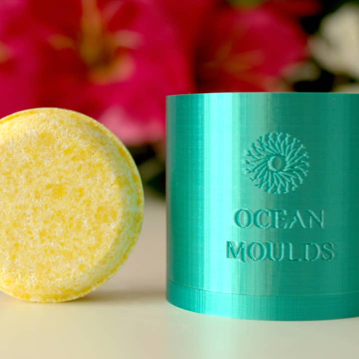 ROUND SYNDET Shampoo Bar / Bath Bomb Mould for wholesale by Ocean Moulds