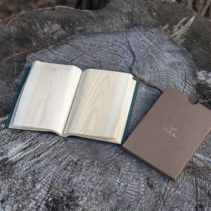 House of Shokunin - Wholesale Journal/Diary - Handcrafted Wood leaf journal, Birthday Gift, Gift for Dad, Gift for Grandpa, Handcrafted Handy Journal, Handmade Journal Hand shaved Journal7