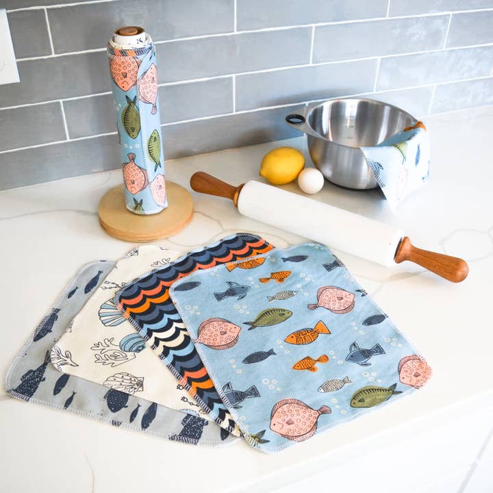 Marley's Monsters – wholesale Paper towels – UNpaper® Towels - Air B 'n' Beach - Case of 61