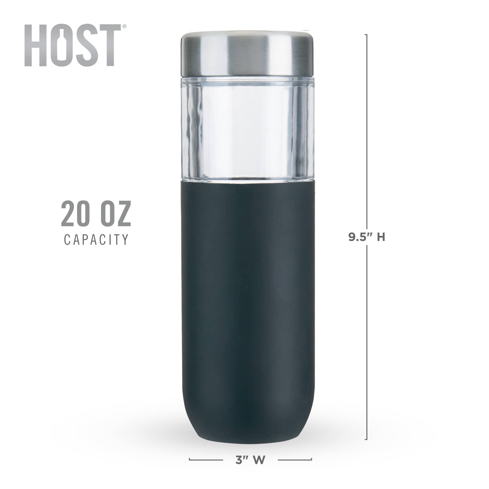 HOST - Wholesale Water Bottle - FREEZE™ Bottle Insulated with Active Cooling Gel in Black6