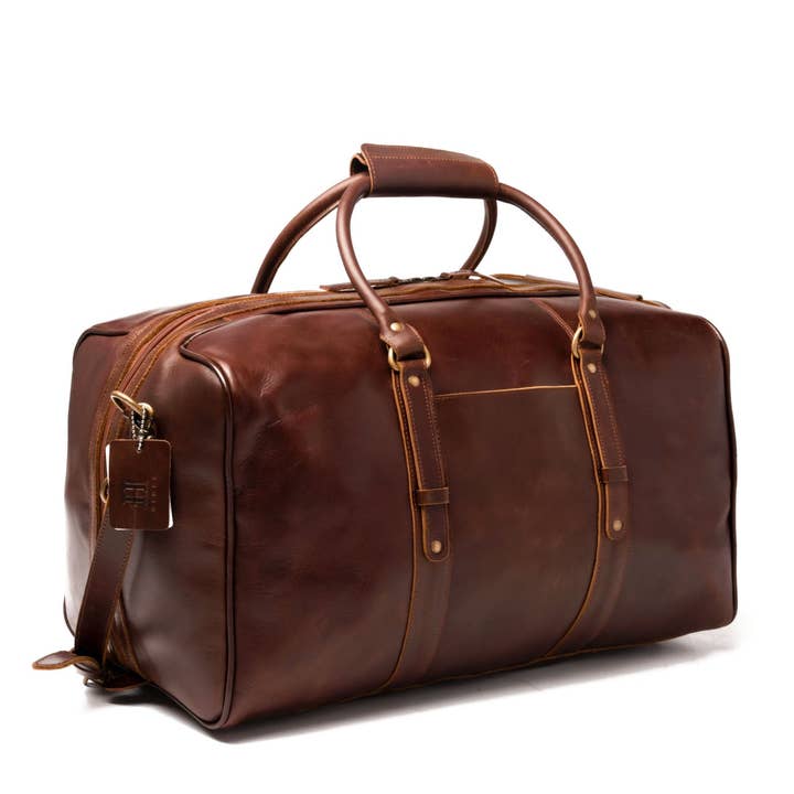 Hides - Wholesale Weekender Bag - Men's - Big Mouth 40L Leather Duffle - Airline Friendly Travel Bag3