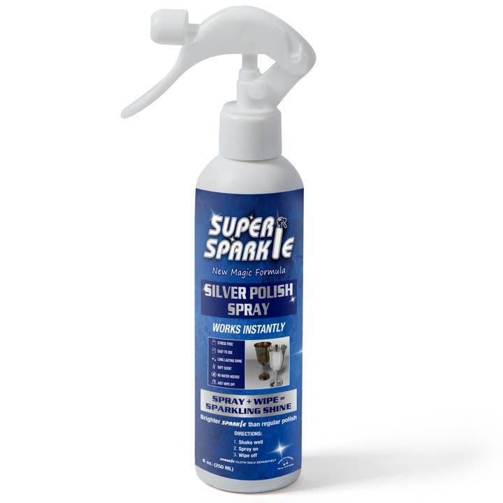 Super Sparkle - Wholesale All-Purpose Cleaning Spray - Silver Polish Cleaner Spray (Spray Only) 8 Oz