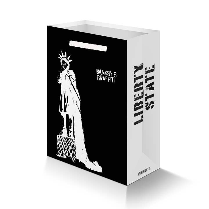 Banksy Gavepose (Medium) - Liberty State for engroshandel hos URBAN.ITY SRL