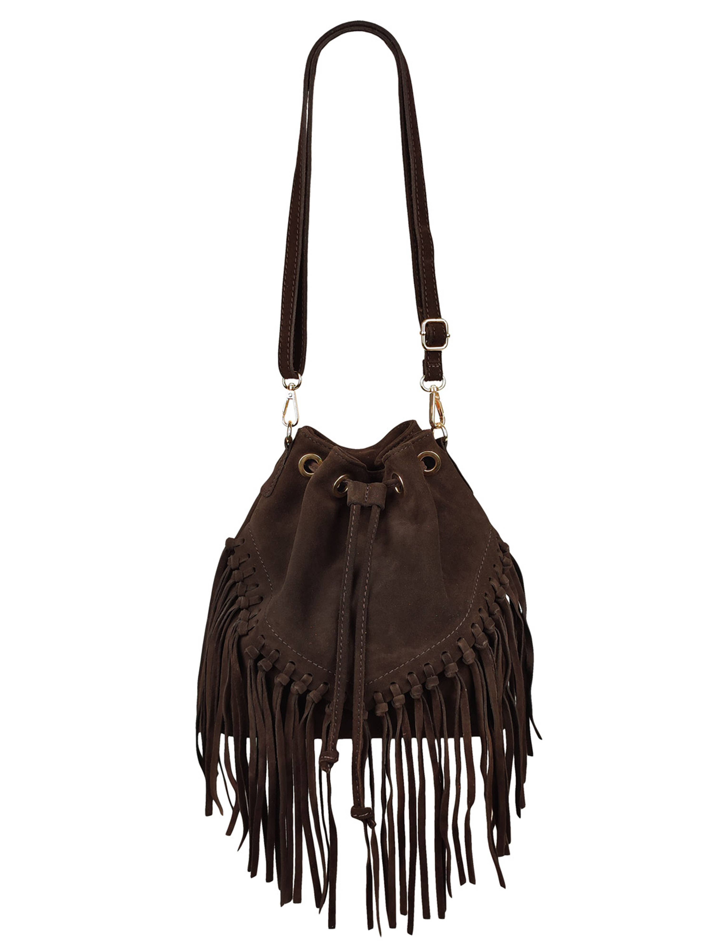 Florence Leather - Wholesale Shoulder Bag - Women's - Fringed suede bag12
