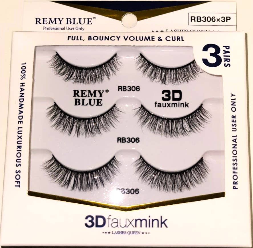 AEsthetic - Wholesale False/Fake Eyelashes - REMY BLUE 3D FAUX MINK EYELASHES (SERIES 3)5
