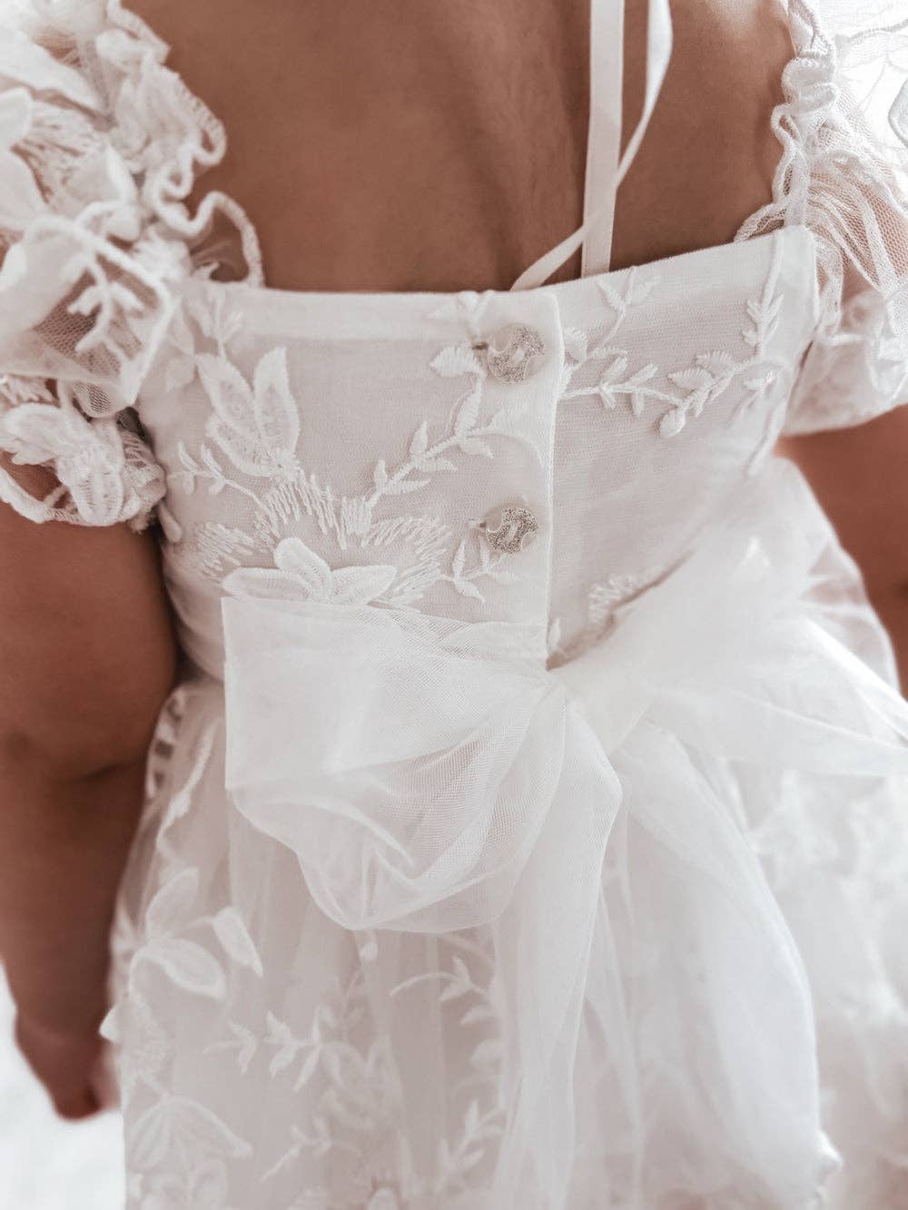 A Little Lacey – wholesale Dress – Baby – Petal White Embroidered Baby Dress8