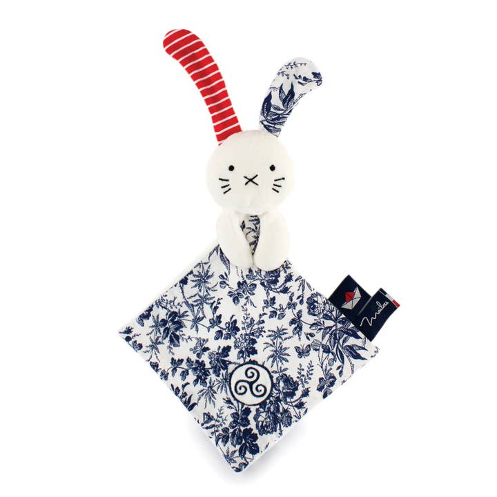 Trapunta piatta a forma di coniglio - Triskel - 30 cm per la vendita all'ingrosso da parte di MAÏLOU TRADITION