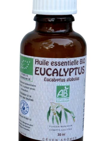 Olio Essenziale di Eucalyptus globulus BIO 30ml per la vendita all'ingrosso da parte di Céven'Arômes