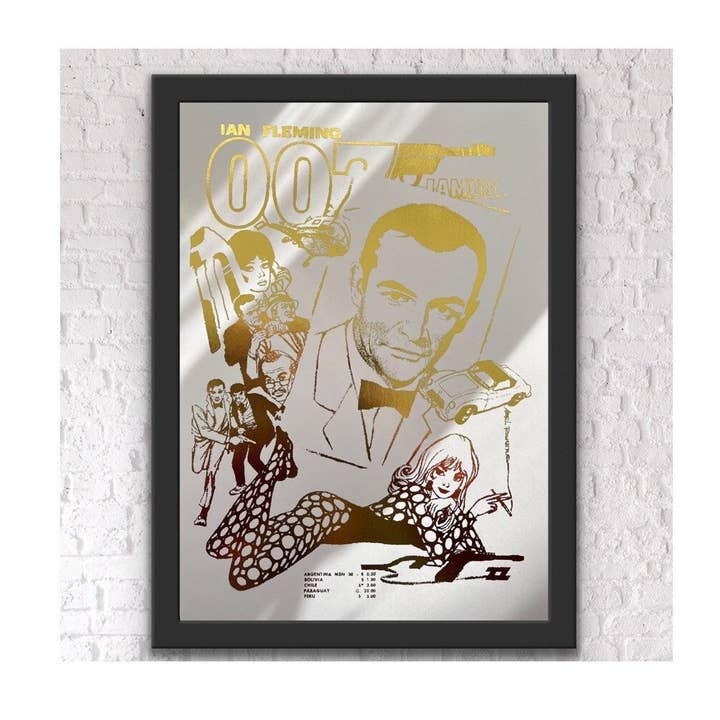 James Bond Foil Print for wholesale by Billies Inks