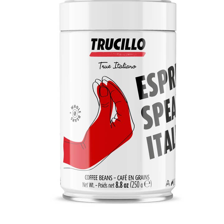 Trucillo Espresso Speaks Italian – Beans Coffee Can (250g) for wholesale by Alto Imports Company