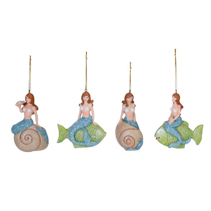 Décoration de Noël en forme de sirène A/4 pour la vente par Beachcombers