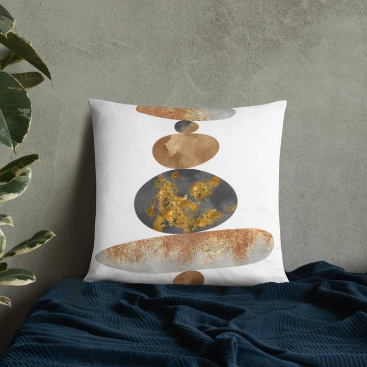 Coussin de terre d'équilibrage géométrique pour la vente par Cushion Covers Store