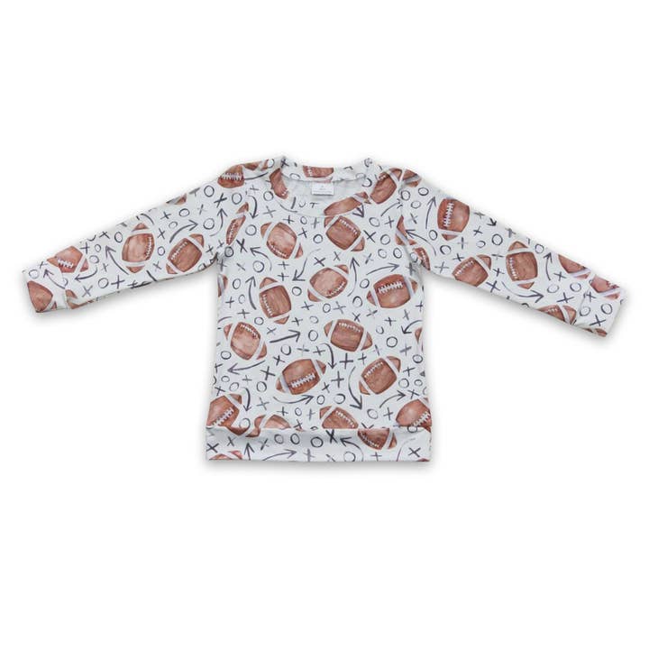 Football long sleeves baby kids shirt for wholesale by Yawoo Garments