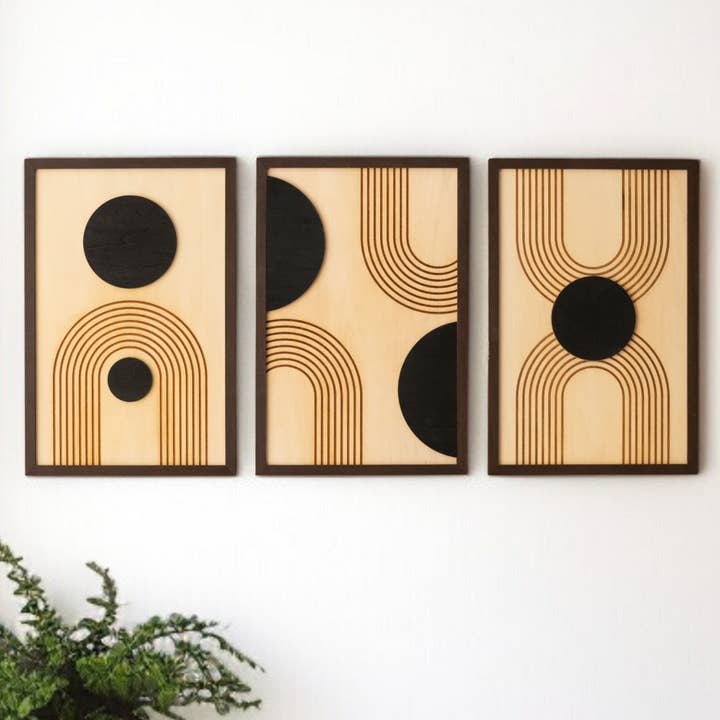 Holzwandkunst für moderne Räume mit himmlischem Charme Y61 für den Großhandel von MondoBellissimo