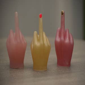 Wholesale CandleHand Hand Gesture Candle - Middle Finger for your store -  Faire