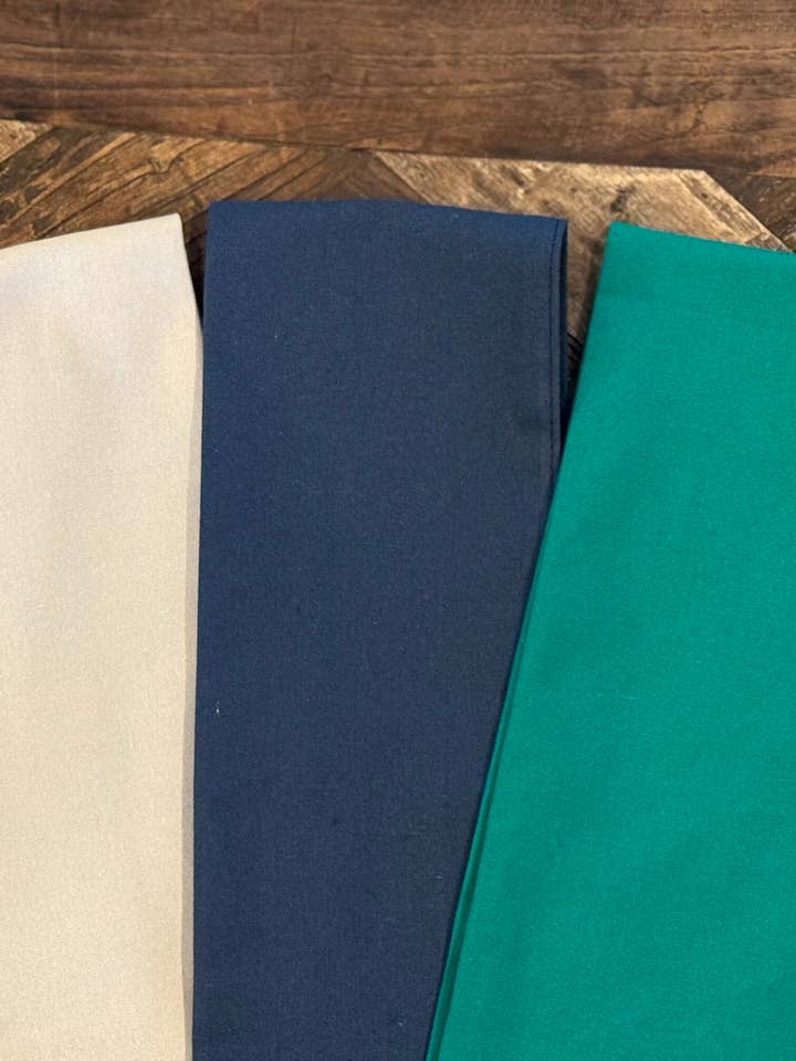 Blank Wreath Sashes- RED, CHRISTMAS GREEN, KHAKI, NAVY for wholesale by Levi and Lane Blanks