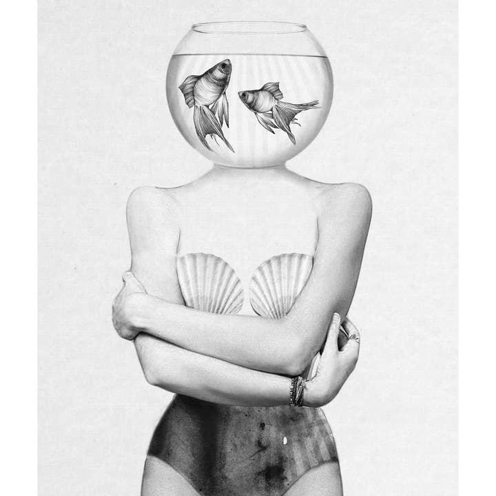 Peach & Clementine - Curated Print Collection - Wholesale Art Print - Jenny Liz Rome's Pisces Print