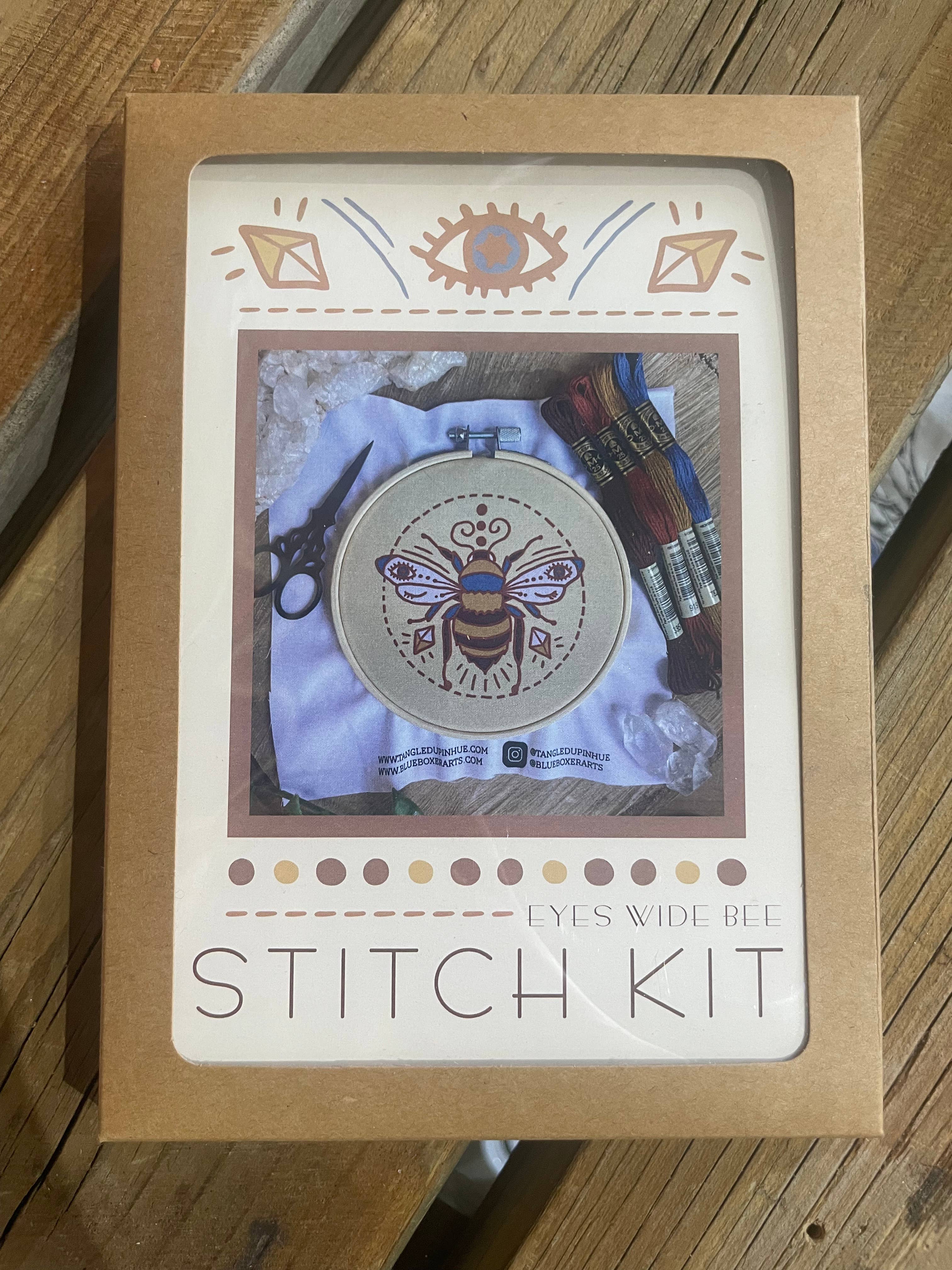 Tangled Up In Hue - Wholesale Embroidery/Cross Stitch Supplies - DIY Stitch Kit - Winking Bee Embroidery Kit6