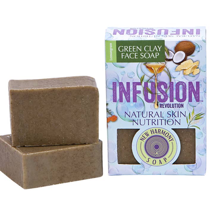 5oz Green Clay Face Cleanser - Lemongrass for wholesale by INFUSION REVOLUTION SKINCARE