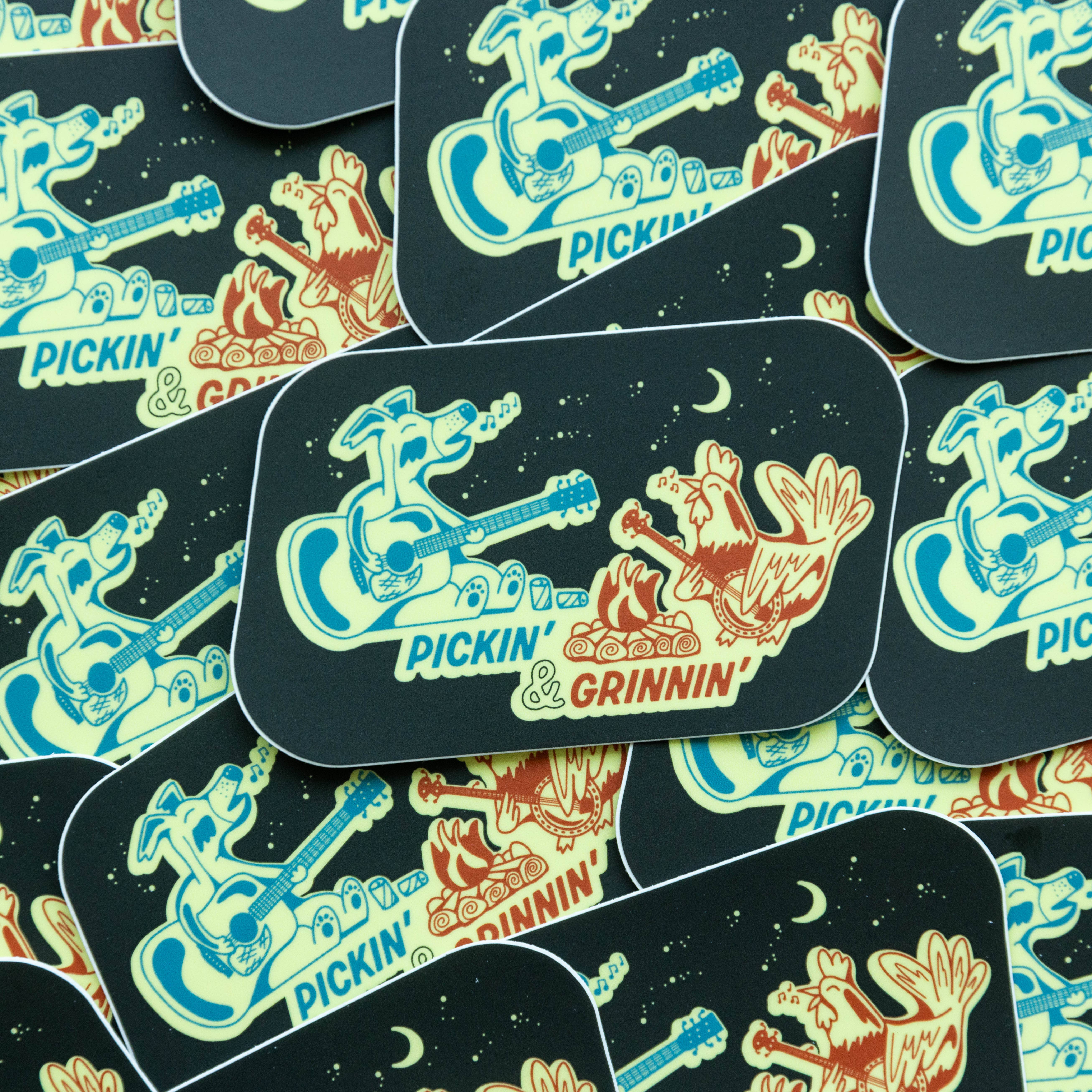 Menottees - Wholesale Sticker - Pickin' & Grinnin' (The Bluegrass Duo) | Sticker2