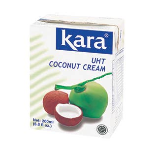 Kara Coconut Cream – 25 Packs/Case, 200 ml(6.8 Fl. oz.) for wholesale by Takari International, Inc.
