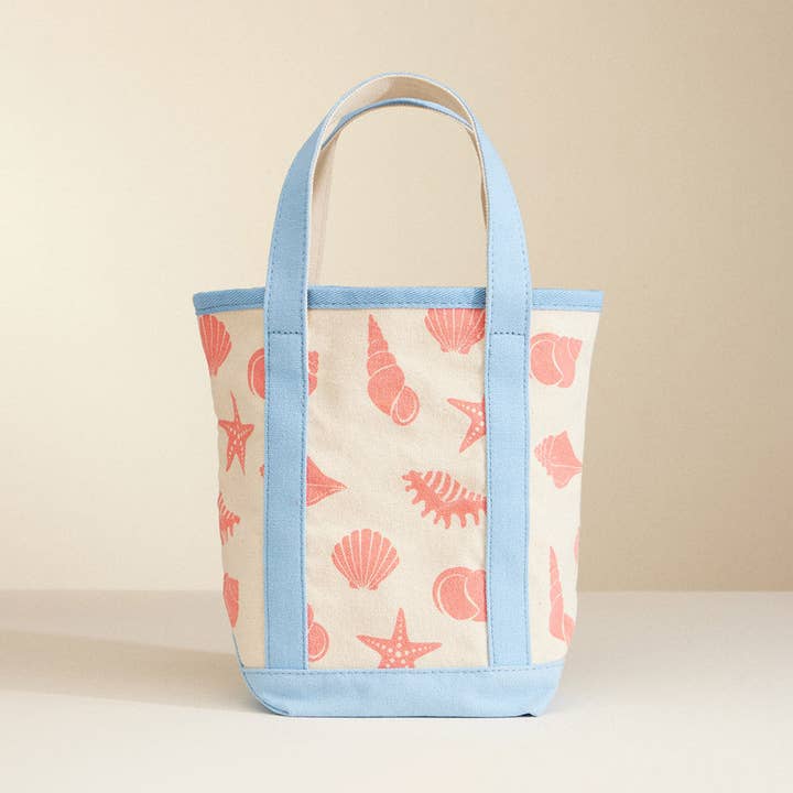 Seashell Starfish Pattern Tote Bag for wholesale by Madeline Love