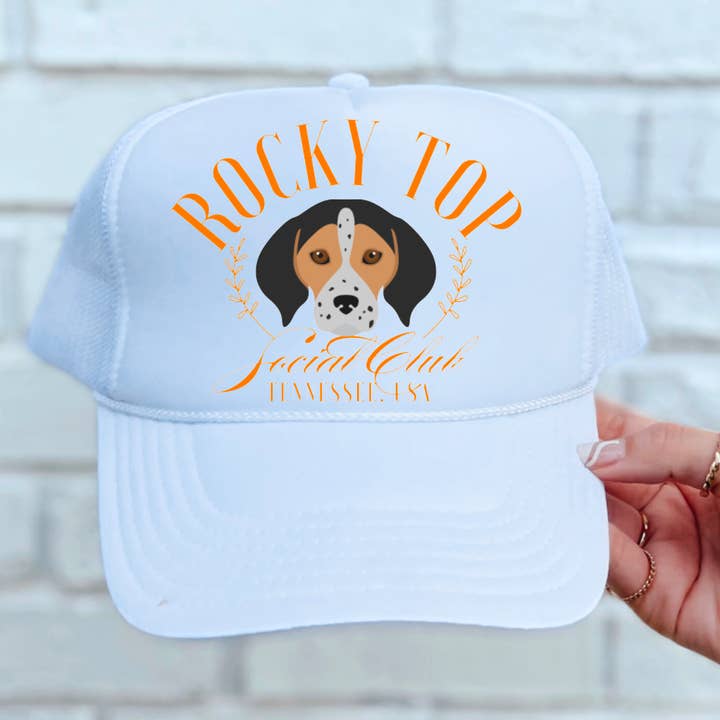 Preppy Rocky Top Social Club Trucker Hat Game Day for wholesale by Gia Gifts Boutique