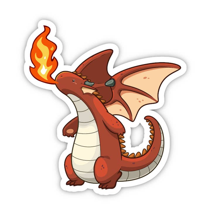 Red Dragon Sticker | Fun Gift Ideas For Boys, Girls, Teens for wholesale by Vancity Stickers