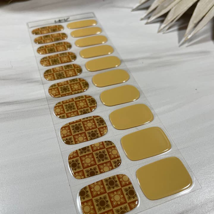Iwi Nails - Wholesale Press-On/Fake Nails - Mokulehua x Iwi Nails: Retro ʻUlu Quilt