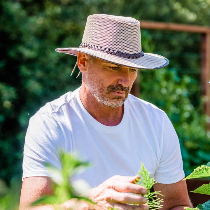 American Hat Makers - Wholesale Hiking Hat - Unisex - Outback Breathable Wide Brim Sun Hat - Style Soaker9