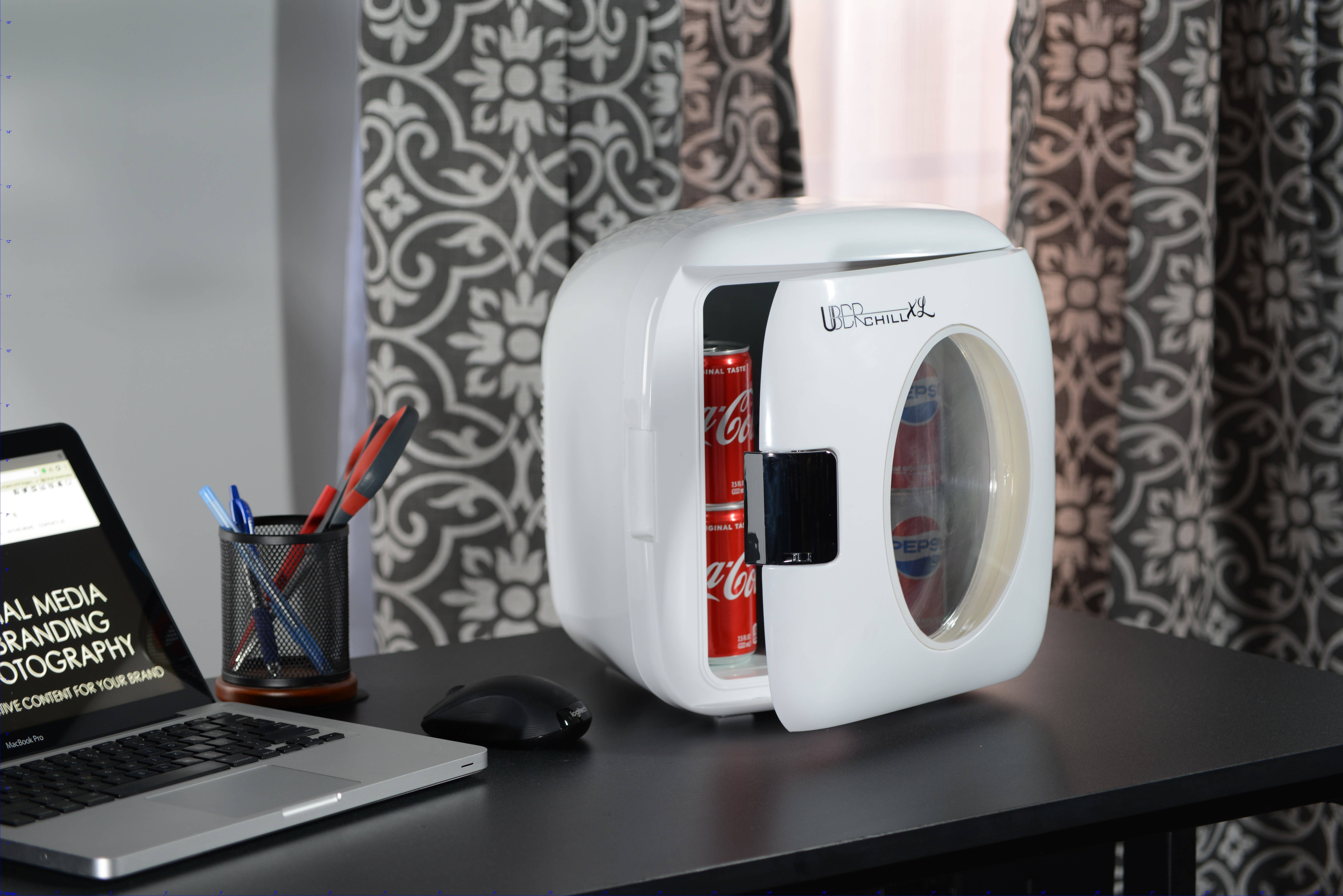 Uber Appliance – Mini frigorífico/frigorífico portátil por atacado – 12 Can Mini Geladeira Pessoal Uber Appliance Uber Chill13