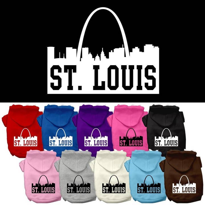 Pet Hoodie "St. Louis Skyline" for wholesale by As You Wish Apparel