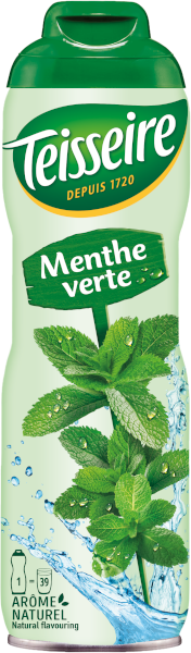 French Feast - Wholesale Drink Mix - Teisseire Mint syrup 600 mL0