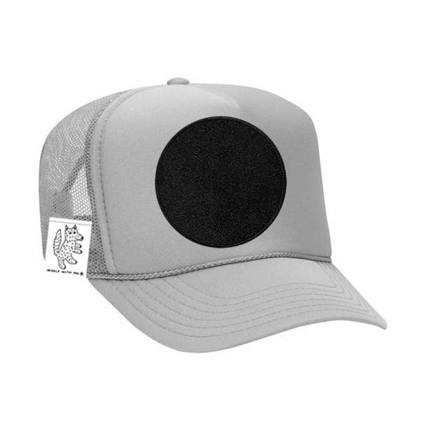 Light Gray ADULT Customizable Trucker Hat, Patches Sold Separately (Gray) for wholesale on Faire0