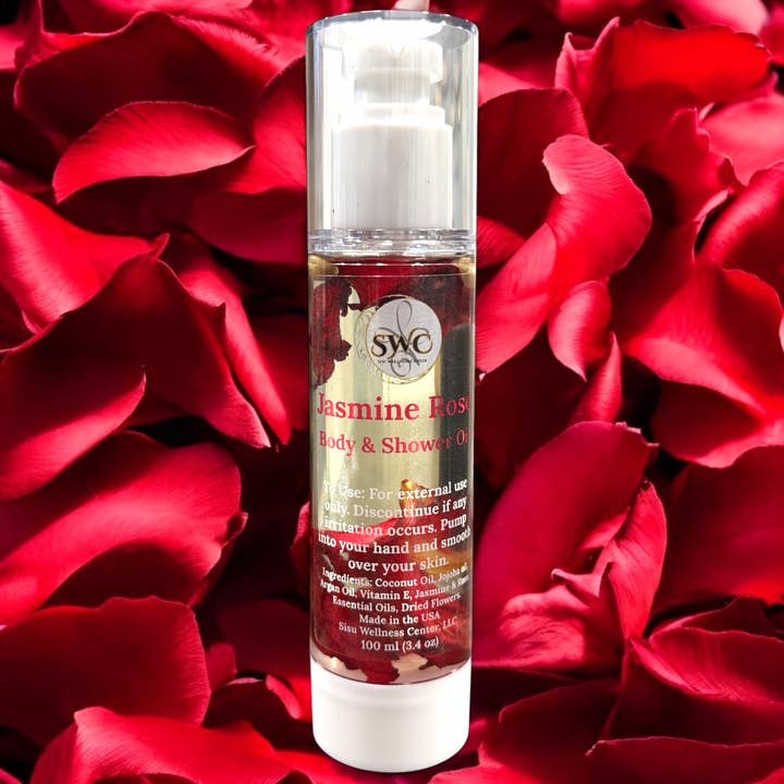 Jasmine Rose kropsolie for engroshandel hos SWC Sisu Wellness Center