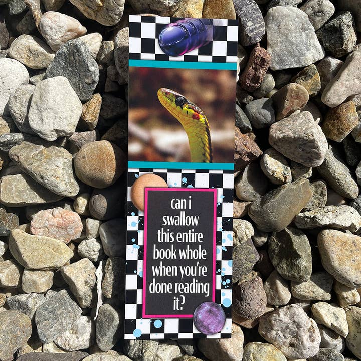 Paperback Paradise - Wholesale Bookmark - Can I Swallow This Book? Bookmark