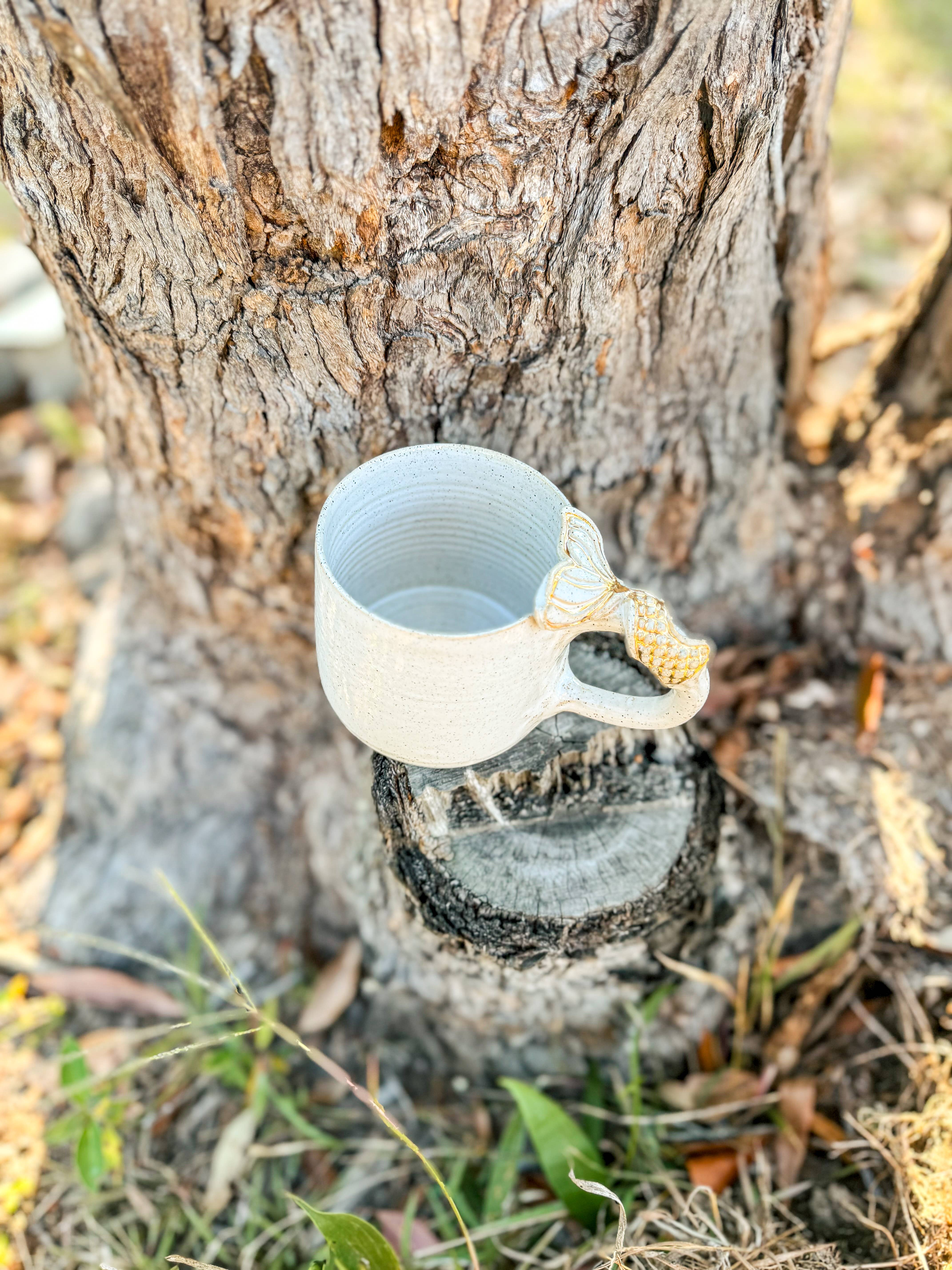 Wolf and Clay Pty Ltd - Vente Tasse à café - Queue de sirène sur poignée - Mug en céramique 5