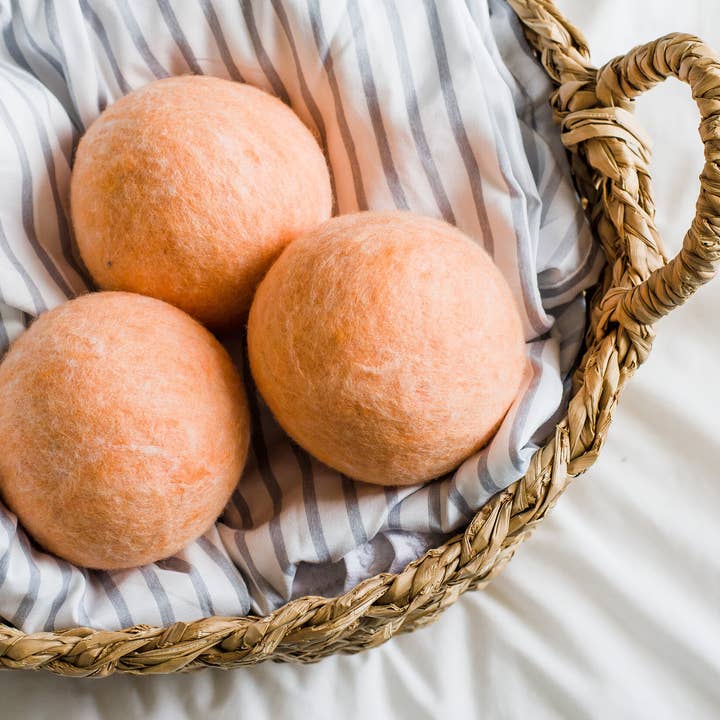 Palline asciugatrice - Peach per la vendita all'ingrosso da parte di After The Rain YYC