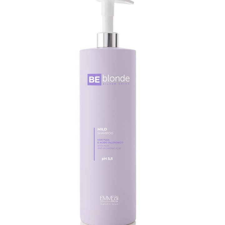 OLIVERs HairCare - Wholesale Hair shampoo - BE blonde Silver Shine Dispenser for Shampoo or Cap for Mask 1000ml2