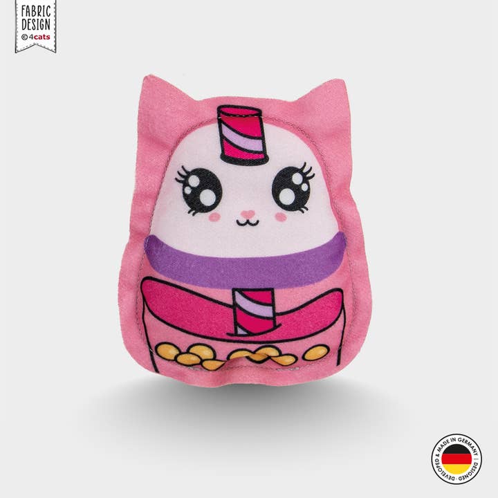 4cats Heimtierbedarf GmbH – Brinquedo - Gato por atacado – Coleção 4cats Kawaii - Gato Bubble Tea - 4 unidades3