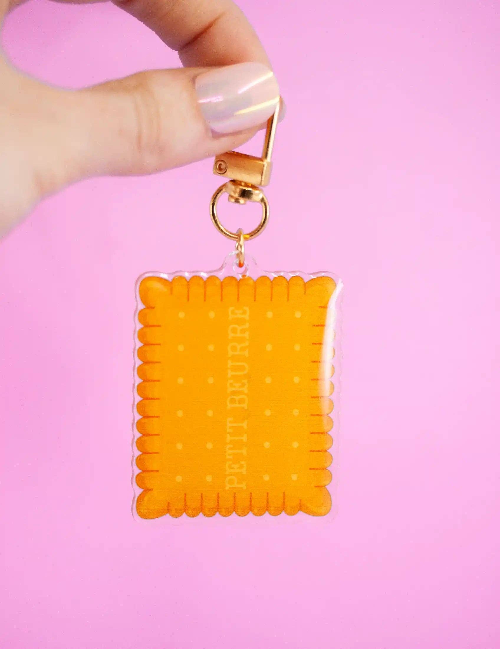 Joanna Behar - Wholesale Keychain - Women's - Petit beurre french classic biscuit Acrylic keychain2