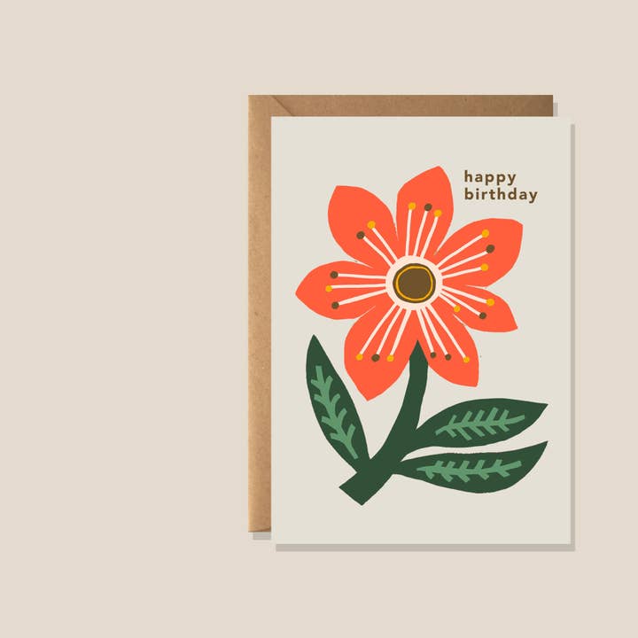 Blooming Marvellous Birthday Card for wholesale by Kiran Ravilious