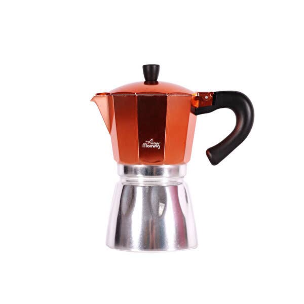 Biggbrands GmbH - Wholesale Kitchen Tool/Gadget - Any Morning Stovetop Espresso Aluminum Moka Pot_ 240 ml1