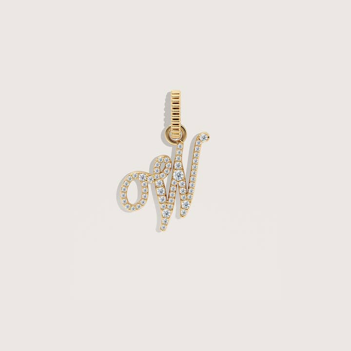 Kinn - Wholesale Individual charm/pendant - Pave Love Letter Charm Pendant12