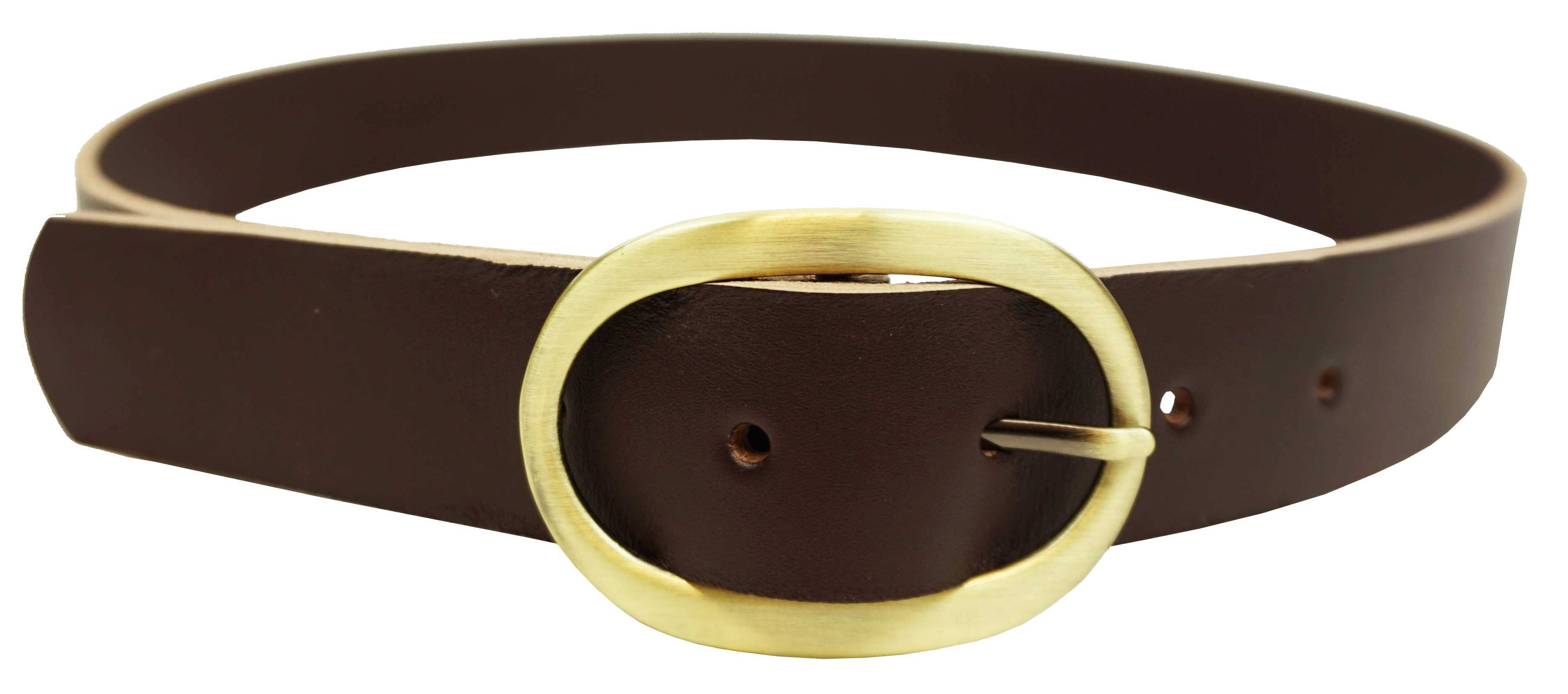 Anais - Wholesale Belt - Women's - Leather belt with gold buckle 25352