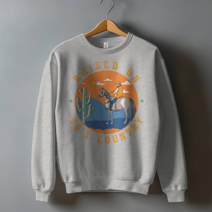 FreakyTeeFactory - Vente T-shirt sérigraphié – femme - T-shirt rétro années 90 country avec motif cowboy et cheval style vintage4