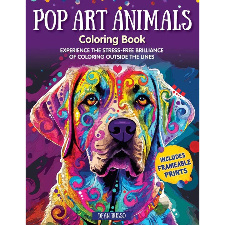 Libro da colorare - Animali Pop Art per la vendita all'ingrosso da parte di Wellspring