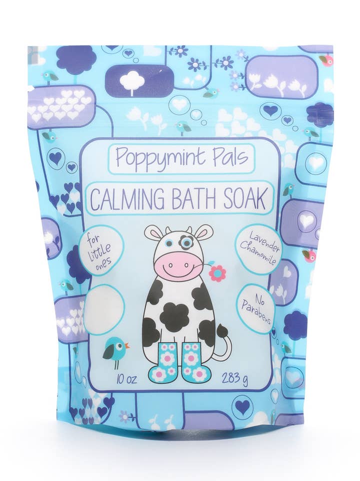 Jabón de baño calmante Poppymint Pals para niños pequeños para venta al por mayor de Laki Naturals